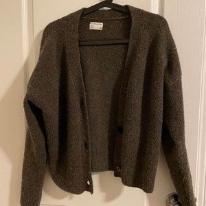 Frank and Oak Seawool Cardigan in Chocolate (Small)